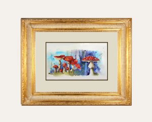 framed mushrooms