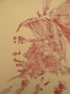 My pastel sketch of "Two Arrows" Dimensions 13x19 inches