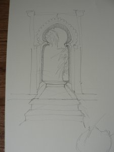 Sketch of Moroccan archway  I did today