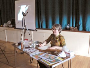 My first ever watercolour demo at Pentyrch Art Society
